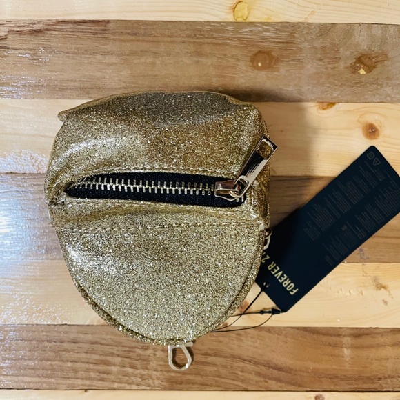 2/$20 gold Glitter mini backpack forever21 - Picture 5 of 7